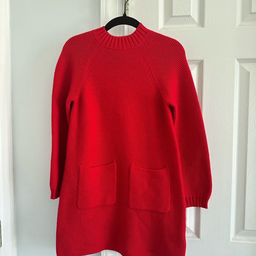 Red Knit Sweater Dress Hanna Andersson